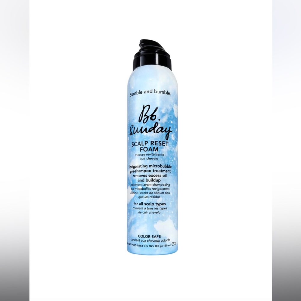 NEW FULL SIZE BUMBLE AND BUMBLE SUNDAY PRE SHAMPOO SCALP RESET FOAM 150ml